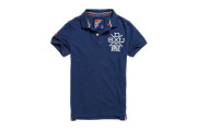 Superdry Coaches Polo Shirt - cornish slate navy grit