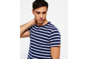 Superdry Orange Label Brittany Stripe T-shirt - rinse navy