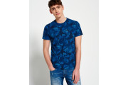 Superdry Hawaiian Fade Leaf T-shirt - indigo grit