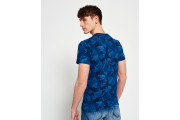 Superdry Hawaiian Fade Leaf T-shirt - indigo grit