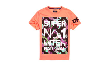 Superdry International Boxed T-shirt - havana orange grit