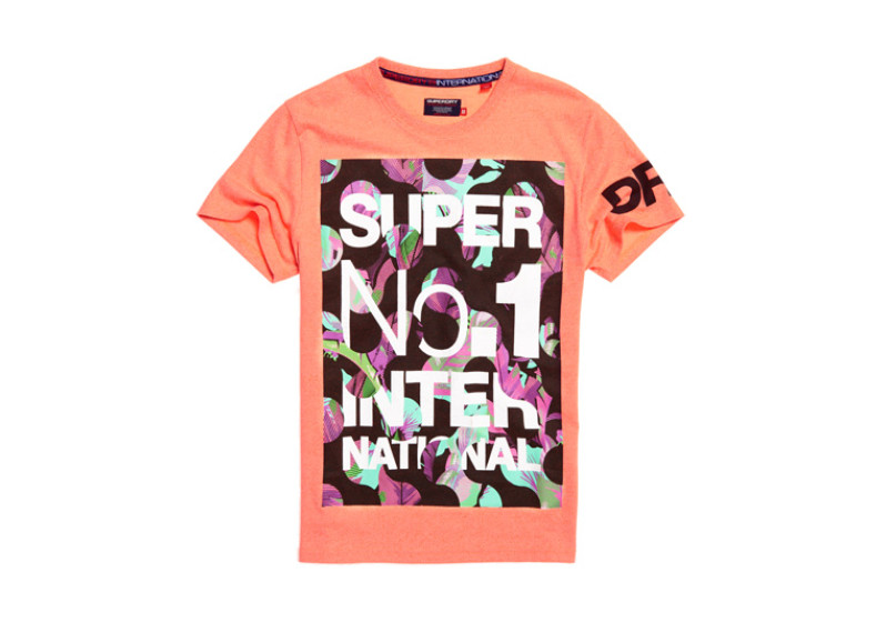 Superdry International Boxed T-shirt - havana orange grit