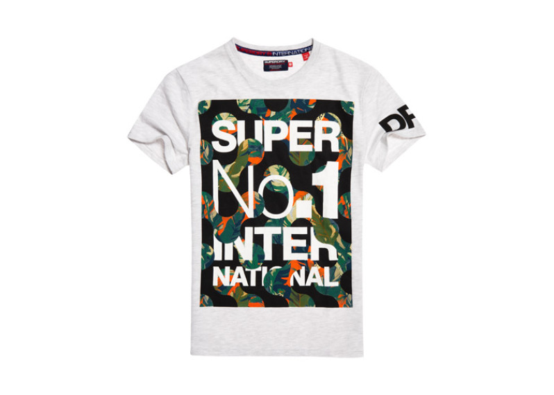 Superdry International Boxed T-shirt - ice marl