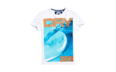 Superdry Tri Colour Cali Academy T-shirt - optic