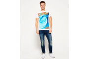 Superdry Tri Colour Cali Academy T-shirt - optic