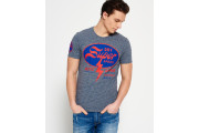 Superdry House Of Speed T-shirt - pearl blue grindle