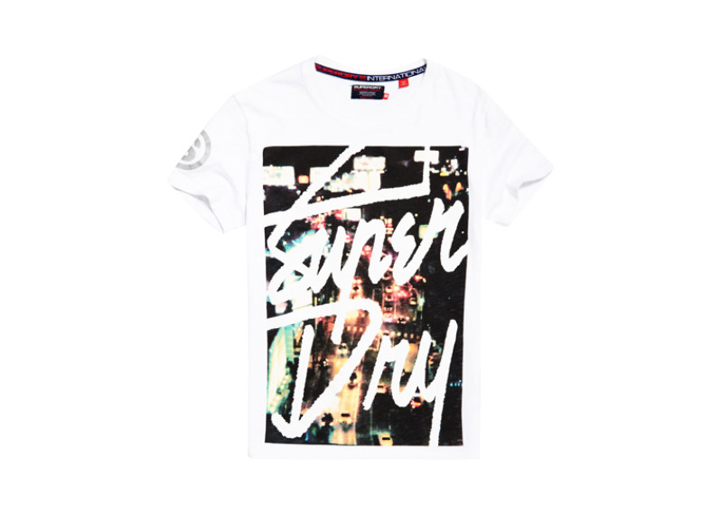 Superdry Crew Boxed Sunset T-shirt - optic slub