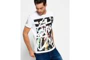 Superdry Crew Boxed Sunset T-shirt - optic slub