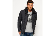 Quilted Arctic Windcheater Jacket - black marl