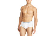 Polo Ralph Lauren MID-RISE BRIEF 4-PACK - WHITE