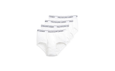 Polo Ralph Lauren MID-RISE BRIEF 4-PACK - WHITE