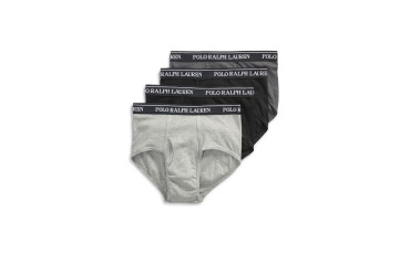 Polo Ralph Lauren MID-RISE BRIEF 4-PACK - MADISON HEATHER