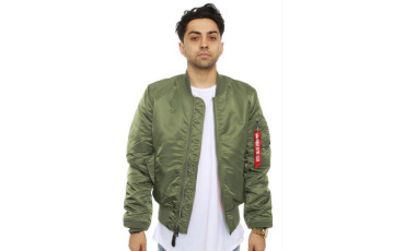 MA-1 Slim Fit Flight Jacket - Sage Green