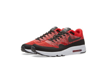 NIKE AIR MAX 1 ULTRA 2.0 FLYKNIT - UNIVERSITY RED & BLACK