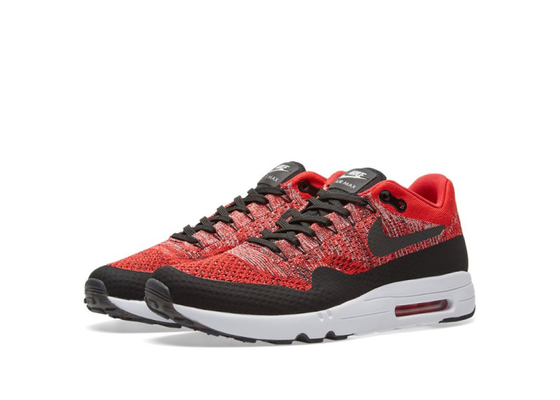 NIKE AIR MAX 1 ULTRA 2.0 FLYKNIT - UNIVERSITY RED & BLACK