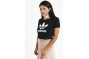 Adidas Women Slim Crop T-Shirt - Black