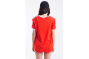 Adidas Women 3 Stripes T-Shirt - Core Red