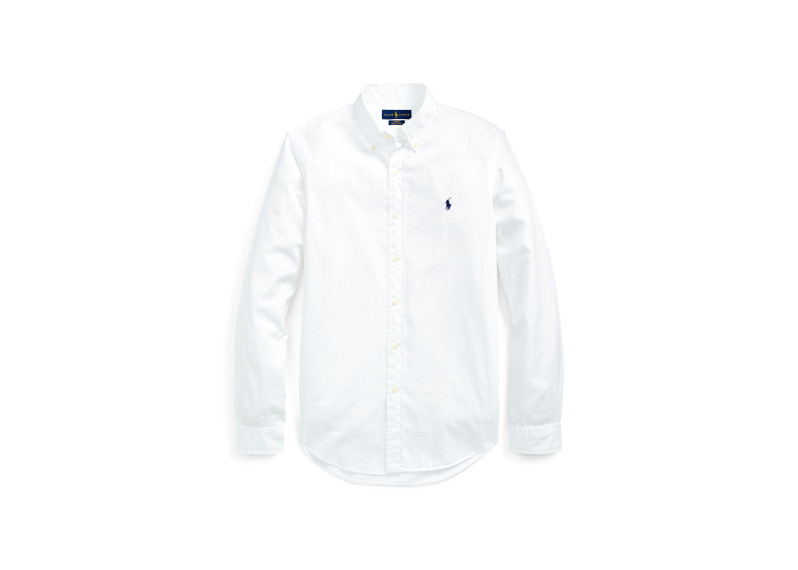 Ralph Lauren SLIM FIT BEACH TWILL SHIRT - WHITE