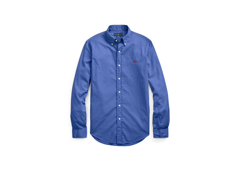 Ralph Lauren SLIM FIT BEACH TWILL SHIRT - Charter Blue