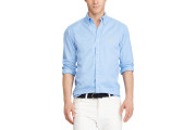 Ralph Lauren SLIM FIT BEACH TWILL SHIRT - SPINNAKER BLUE