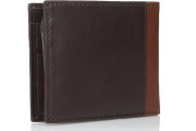 Leather Melton Passcase Billfold Wallet with Removable Card Holder