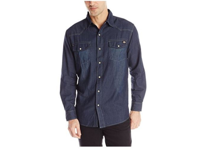 Long Sleeve Denim Western Shirt