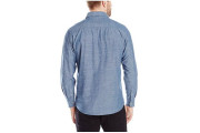 Long Sleeve Printed Chambray Shirt