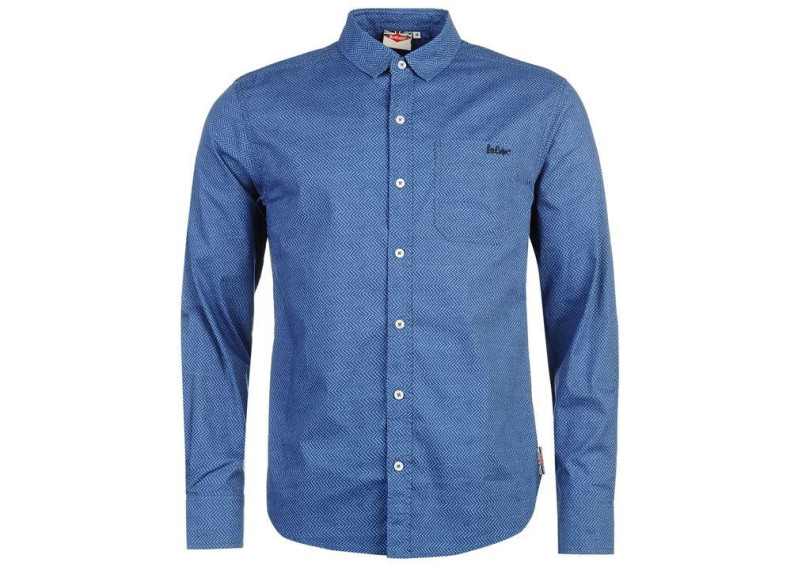 Long Sleeve Textile AOP Shirt Mens