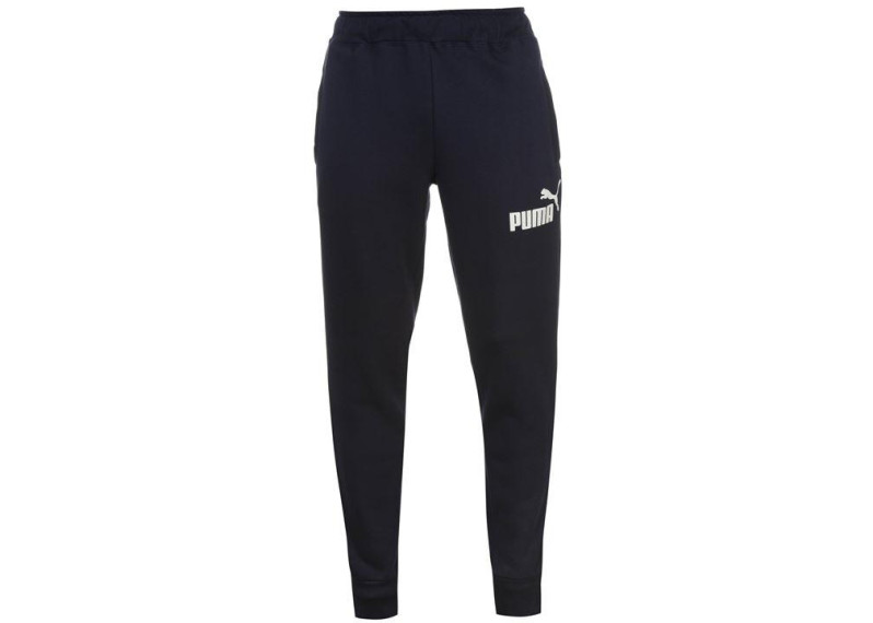 Puma Tapered Fleece Pants Mens -Navy/White