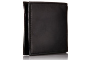 Tommy Hilfiger Men's Genuine Leather Oxford Slimfold Wallet -Black