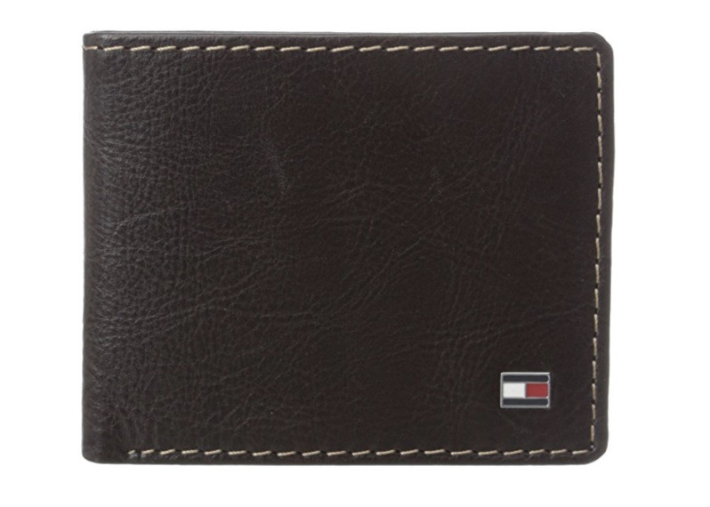 Leather Logan Double Billfold Wallet