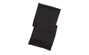 DOT-PRINT WOOL CHALLIS SCARF