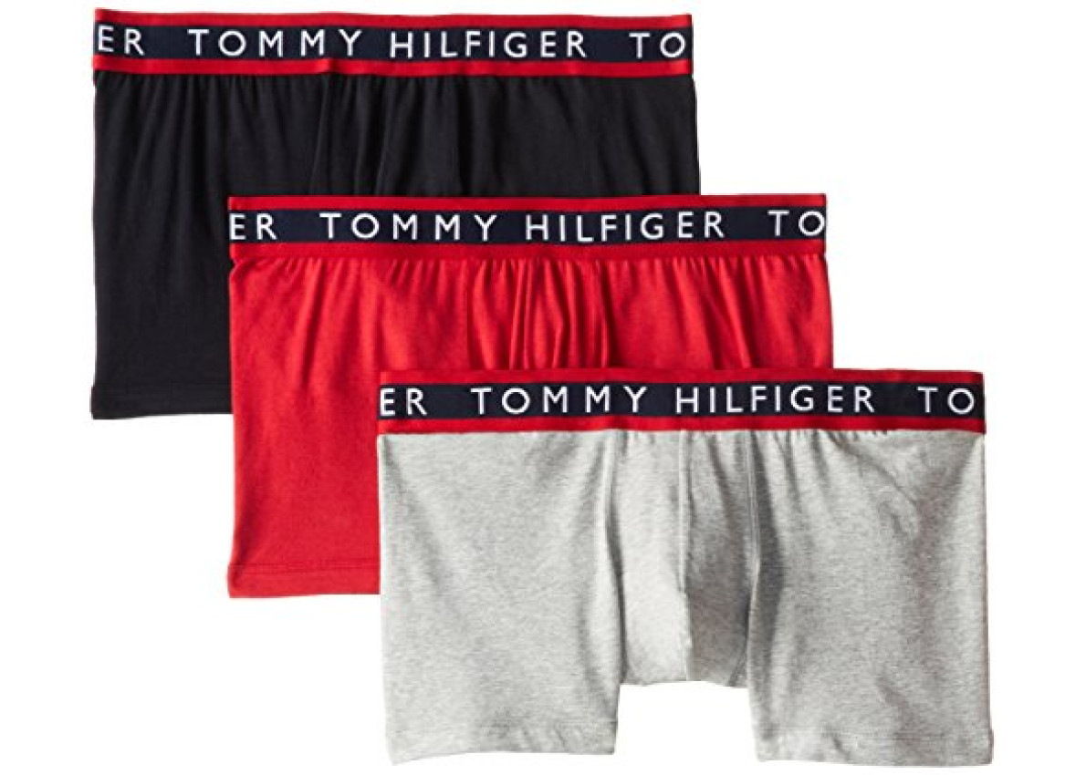 tommy hilfiger men's underwear 3 pack cotton stretch trunks