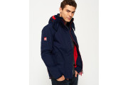 Superdry Pop Zip Hooded Arctic SD-Windcheater - nautical navy/rebel red