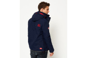 Superdry Pop Zip Hooded Arctic SD-Windcheater - nautical navy/rebel red