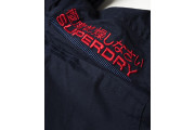 Superdry Pop Zip Hooded Arctic SD-Windcheater - nautical navy/rebel red