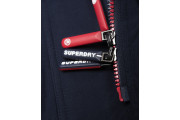 Superdry Pop Zip Hooded Arctic SD-Windcheater - nautical navy/rebel red