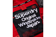 Superdry Hooded SD-Windtrekker Jacket - dark charcoal grit/rebel red