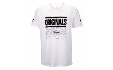 ADIDAS ORIGINALS GRAPHIC T-SHIRT - MEN'S - White/Black