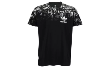 ADIDAS ORIGINALS GRAPHIC T-SHIRT - MEN'S - Black/White