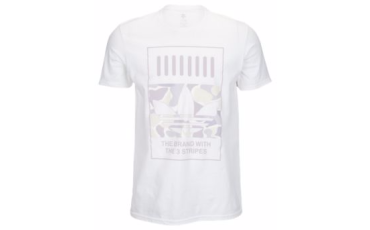 ADIDAS ORIGINALS GRAPHIC T-SHIRT - MEN'S - White/Camo Greys