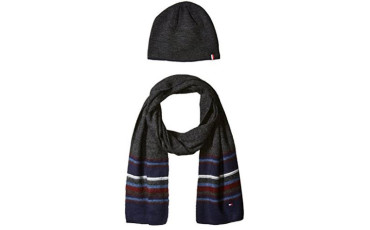 New American Stripe Hat and Scarf Set