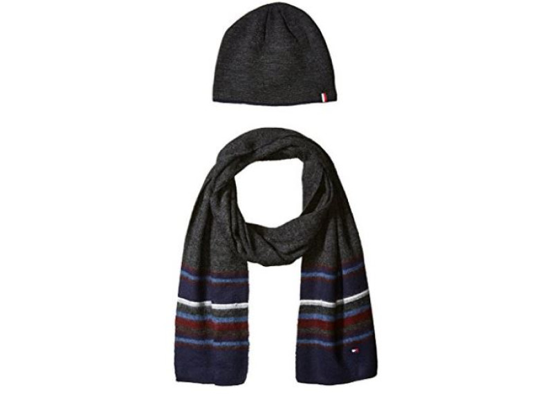 New American Stripe Hat and Scarf Set