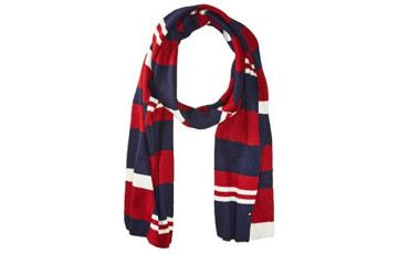 Piece Color Blocked Stripe Scarf