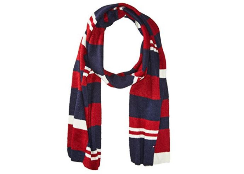 Piece Color Blocked Stripe Scarf