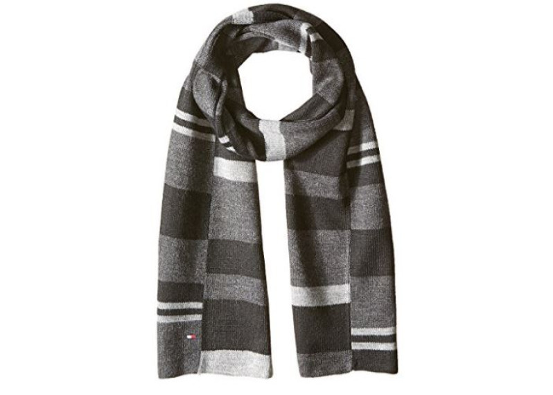 Piece Color Blocked Stripe Scarf