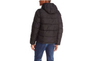 Nylon Two Pocket Hooded Puffer Jacket