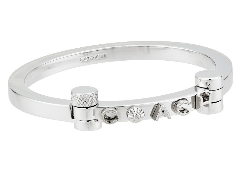 COACH Metal Hinged Bangle -Silver