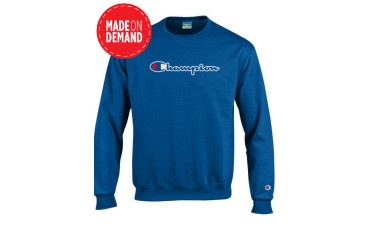 Fleece Crew - Blue Script