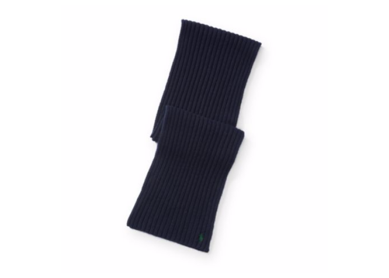 Wide-Rib Cashmere-Wool Scarf